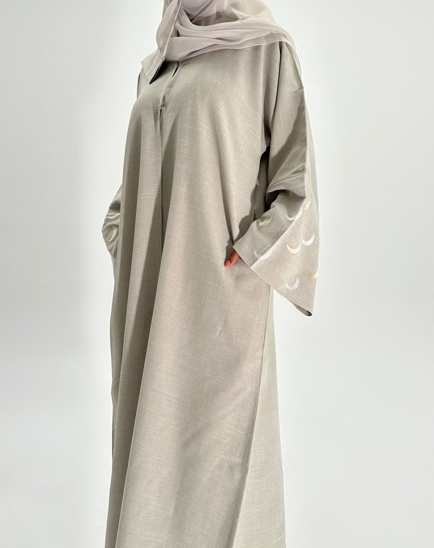 Hilāl (هلال) Abaya - STONE