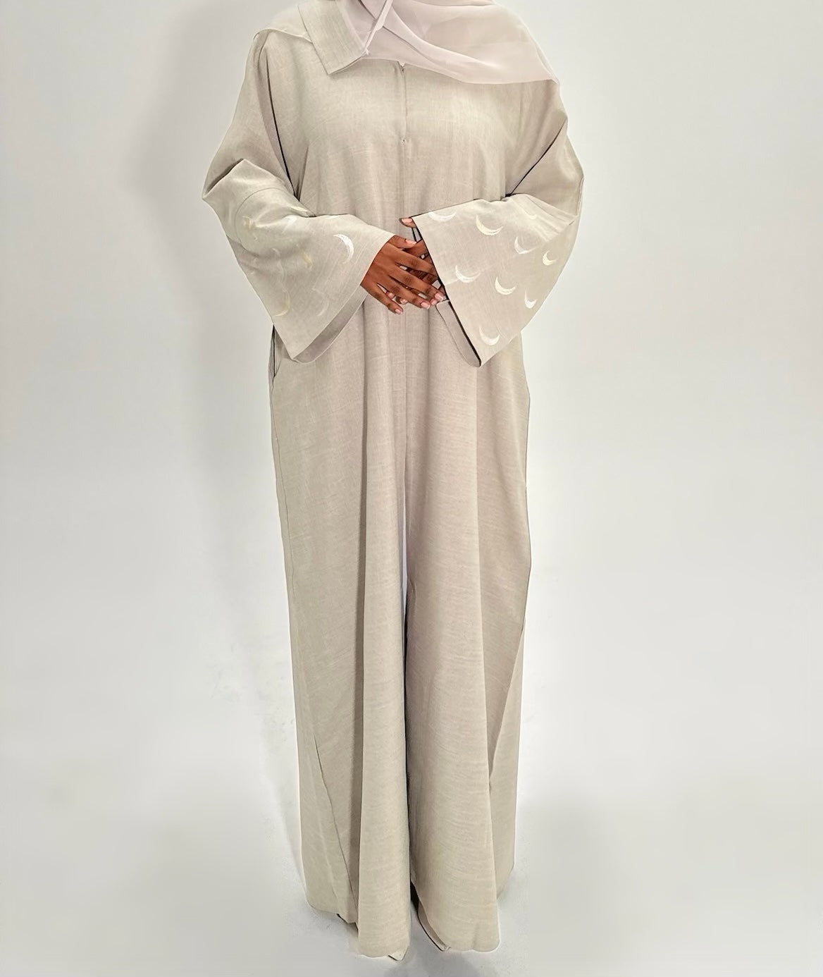 Hilāl (هلال) Abaya - STONE